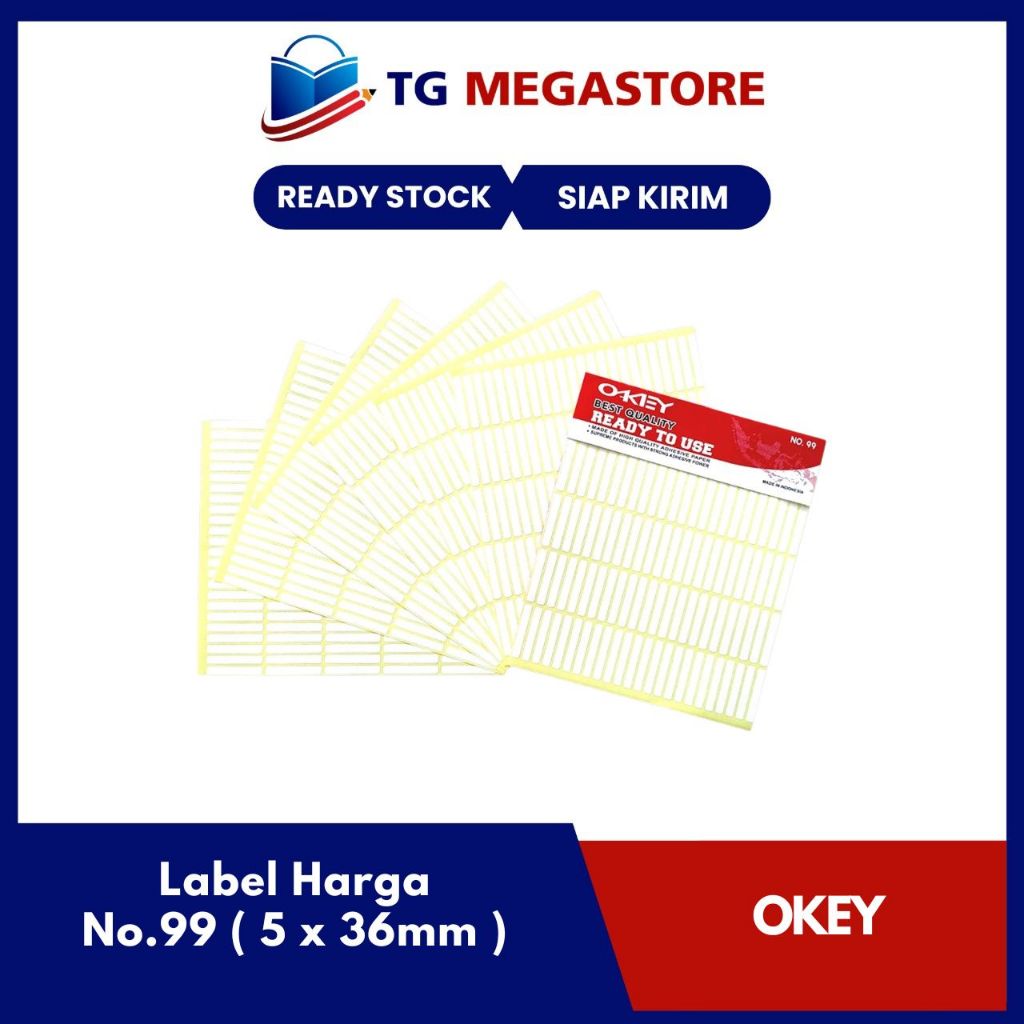 

Label Harga Okey No.99 ( 5 x 36mm )