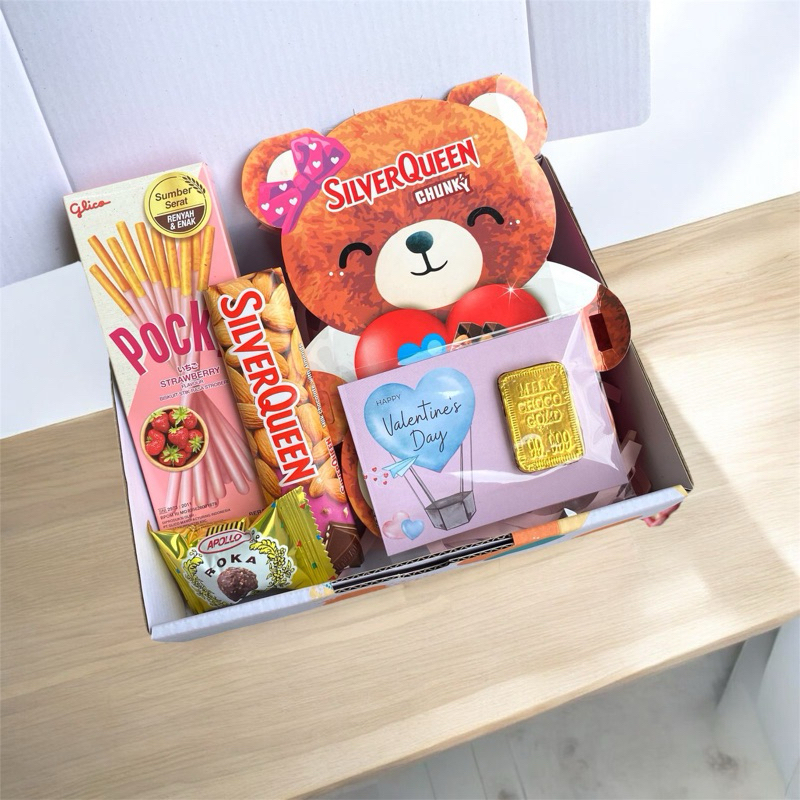 

Hampers snack coklat valentine kado valentine hadiah pocky silverqueen