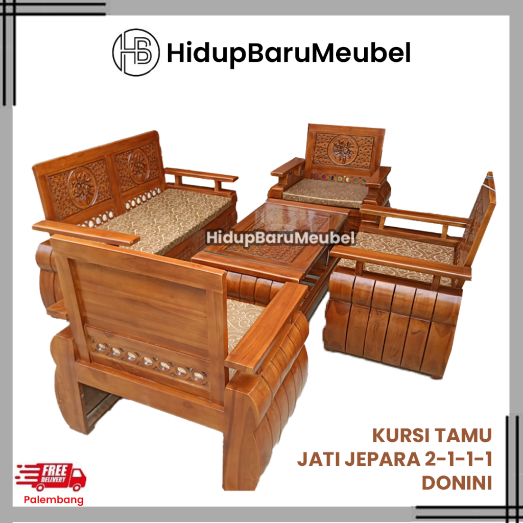 Kursi Tamu Jati 2111 DONINI Jepara /kursi tamu jati minimalis /kursi tamu donini
