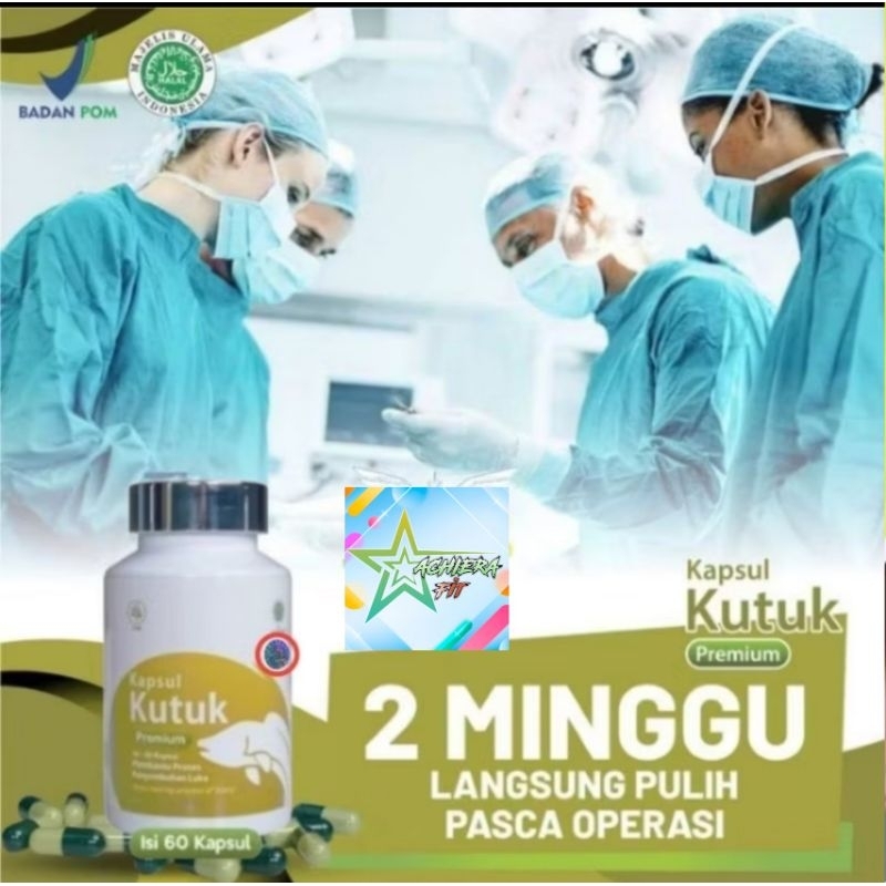 PREMIUM - KAPSUL KUTUK PREMIUM ASLI HERBAL LUKA OPERASI TERAMPUH EKSTRAK IKAN GABUS ALBUMIN