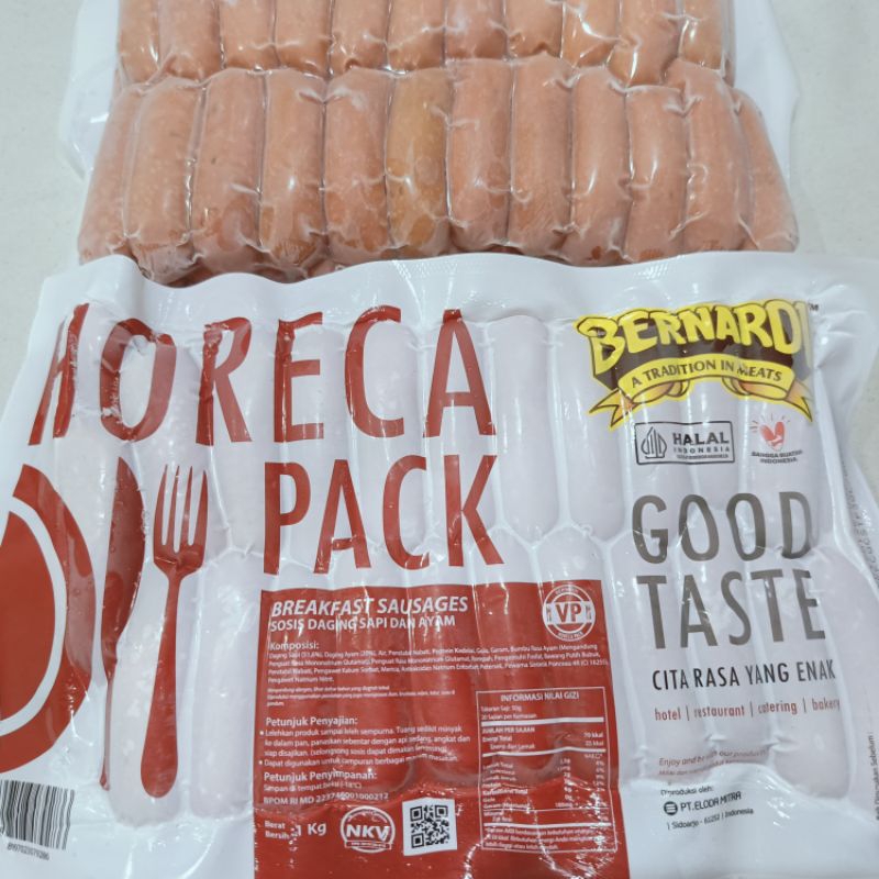 

Bernardi BHP Beef Breakfast Sausages Sosis Sapi Cocktail 1 kg