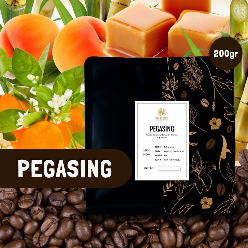 

Kopi Baga Coffee Pegasing Whole Bean kopi biji / bubuk - 200gr