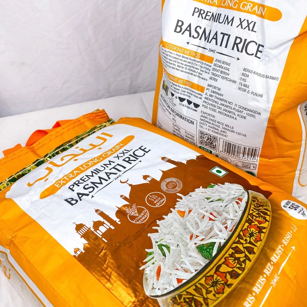 

Beras Basmati NOOR Punjab Kemasan Tas 5kg Premium XXL Basmati Rice