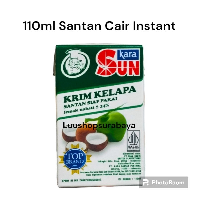 

Kara Sun Santan Kelapa 110ml Siap Pakai Sunkara