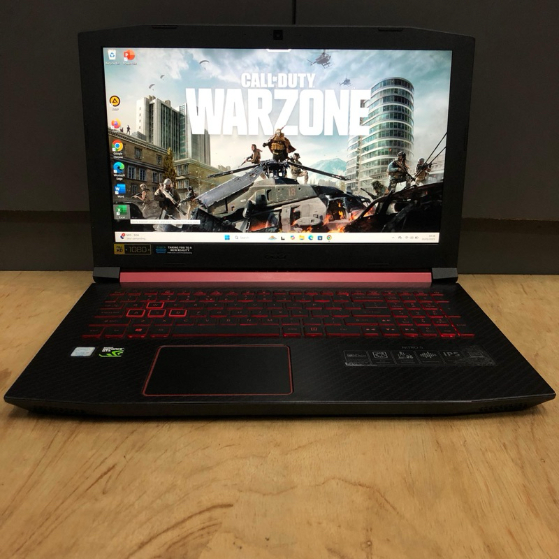 Laptop Gaming Second Acer Nitro 5 Intel i7 Gen 8 Ram 16gb Ssd 128 gb HDD 1 TB GTX 1060 6Gb
