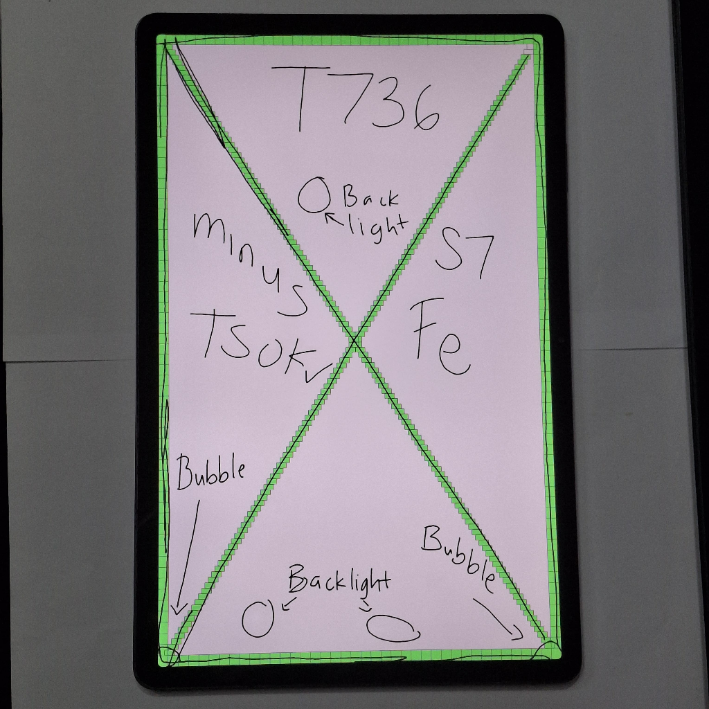 LCD SAMSUNG GALAXY TAB S7 FE - T736 ORIGINAL SECOND COPOTAN 2ND - MINUS