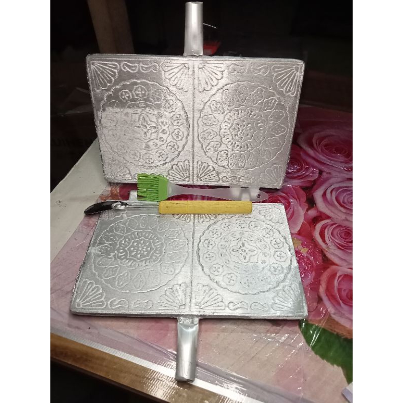 cetakan semprong ukuran 22cm ،untuk mencetak 2 kue semprong