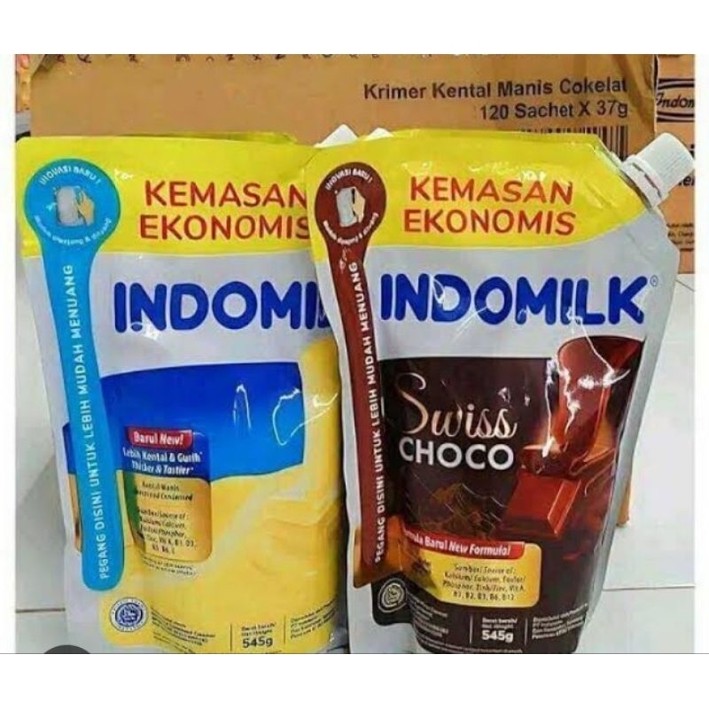 

Indomilk pouch 545gr Vanilla / SKM POUCH Vanilla / Indomilk susu kental manis / skm coklat putih