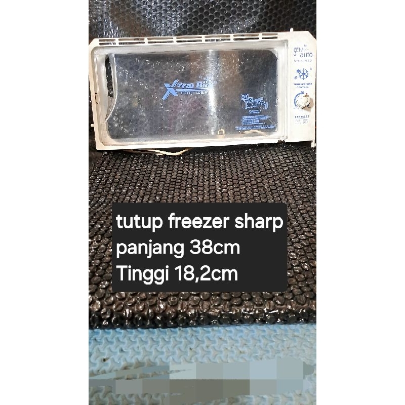 tutup freezer bekas kulkas sharp 1pintu p=38cm t=18cm