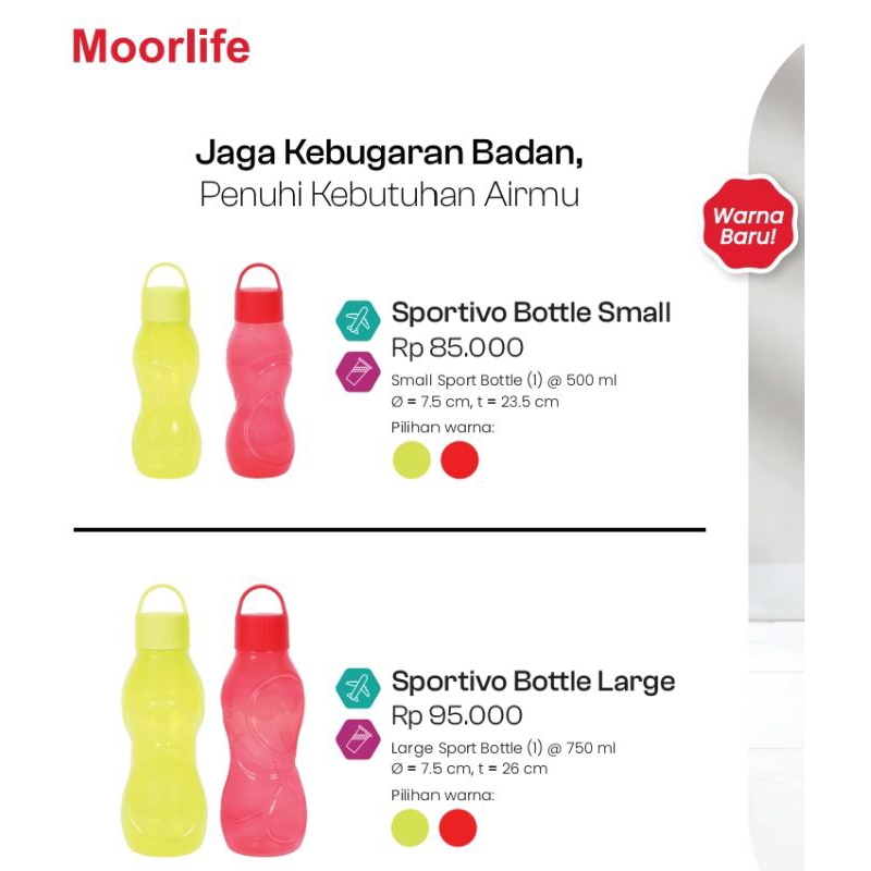 Sportivo bottle moorlife / botol minum moorlife