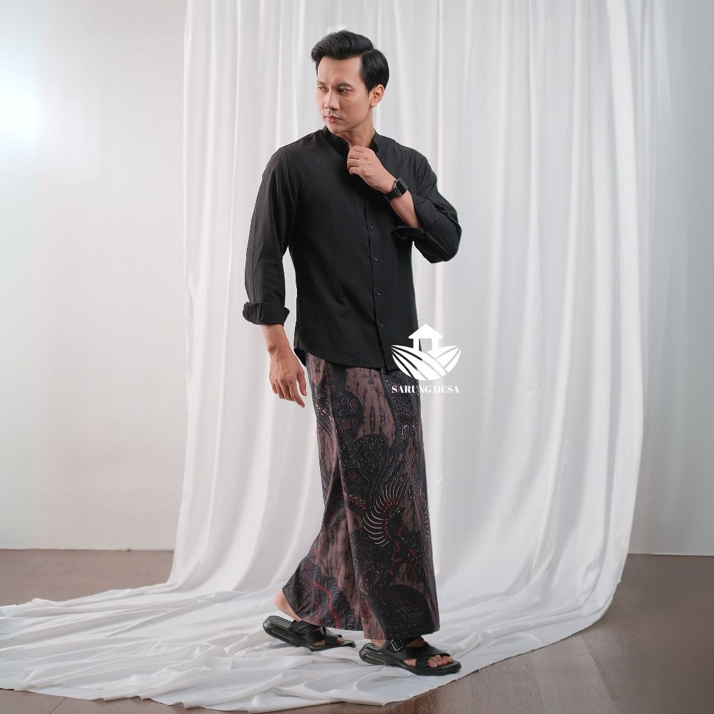 Sarung Desa Motif Sewaka Sarung Dewasa Katun Batik Pria Laki Laki Santri Muslim