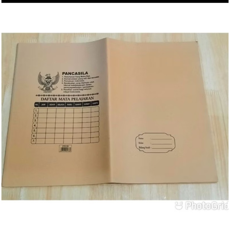 

20Pc Sampul Buku Coklat Garuda Plus Mata Pelajaran