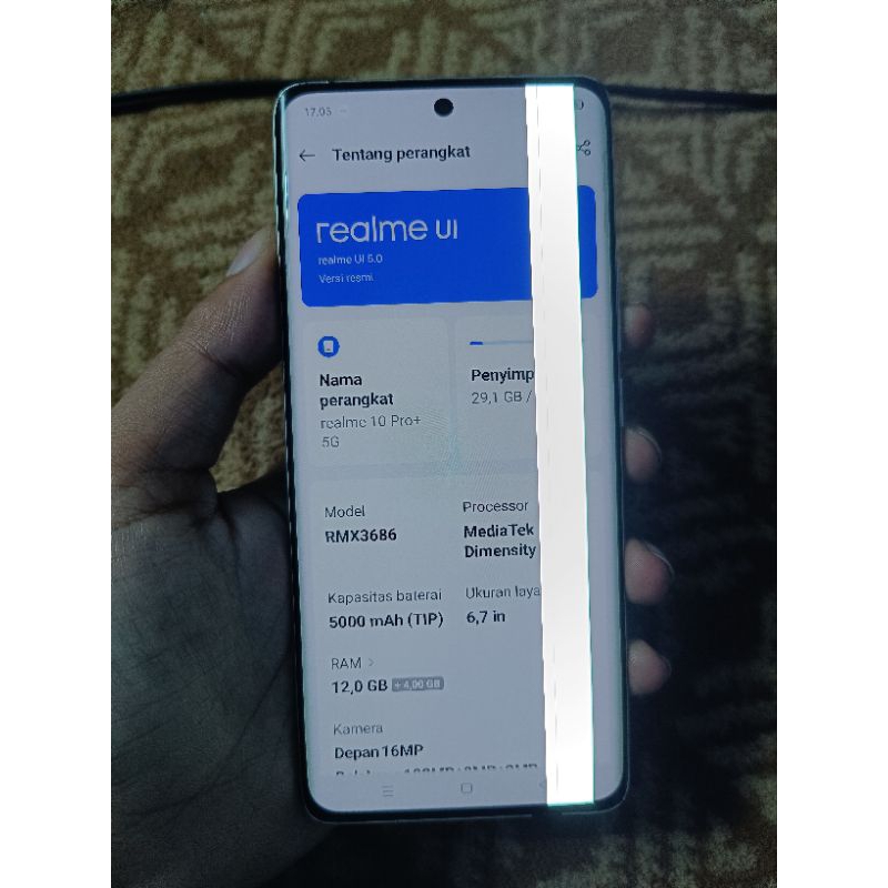 Lcd + Frame Realme 10 Pro Plus 5g ori copotan minus