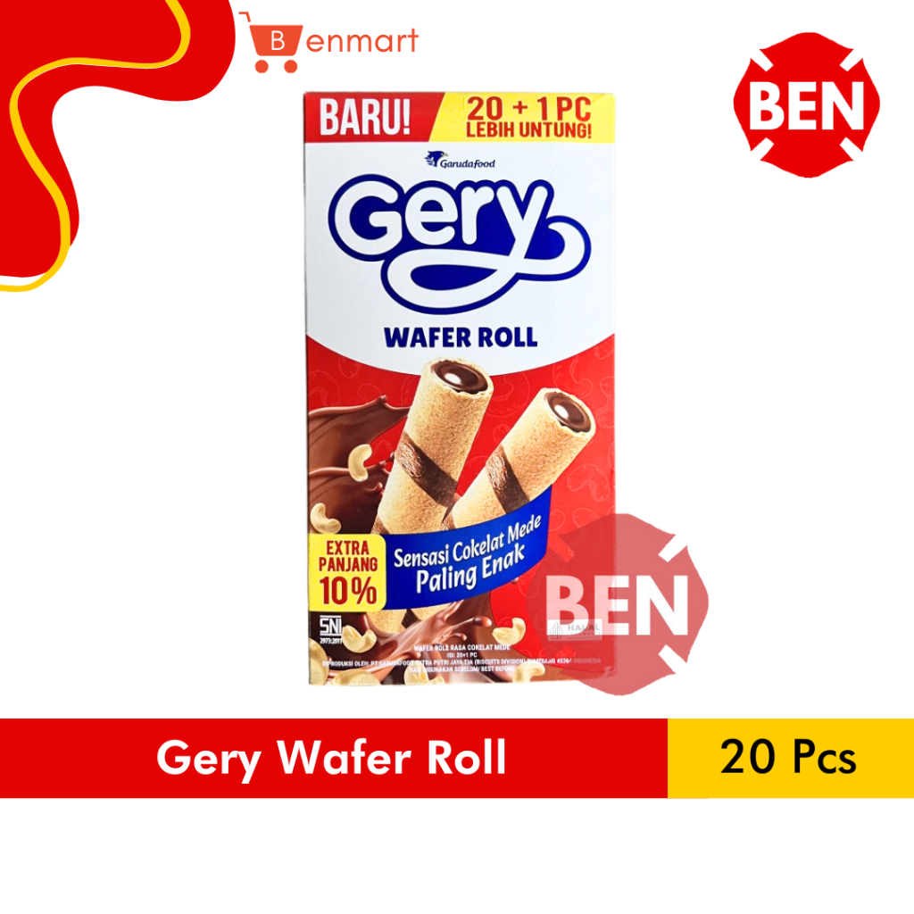 

Gery Wafer Roll Cokelat Mede 1 Box 20 Pcs - Astor Chocolate Coklat