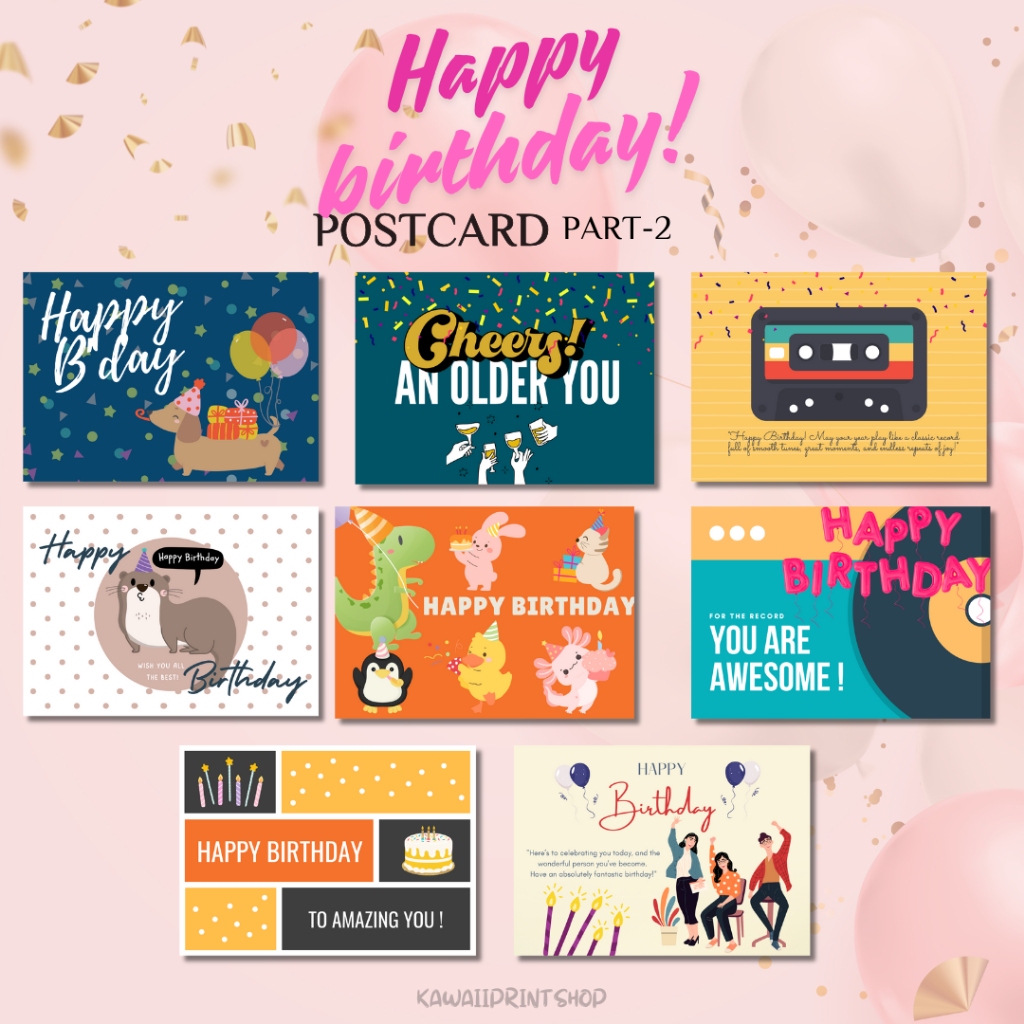 

Birthday Postcard | KartuPos Birthday Ulang Tahun | Kartu Pos Ucapan Ulang Tahun Bday Wishes | Postcrossing Birthday Wish Card Part 2