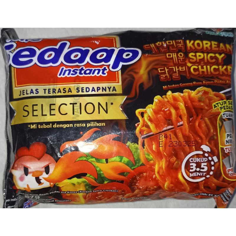 

Sedaap Instant Selection Korean Spicy Chicken Rasa Ayam