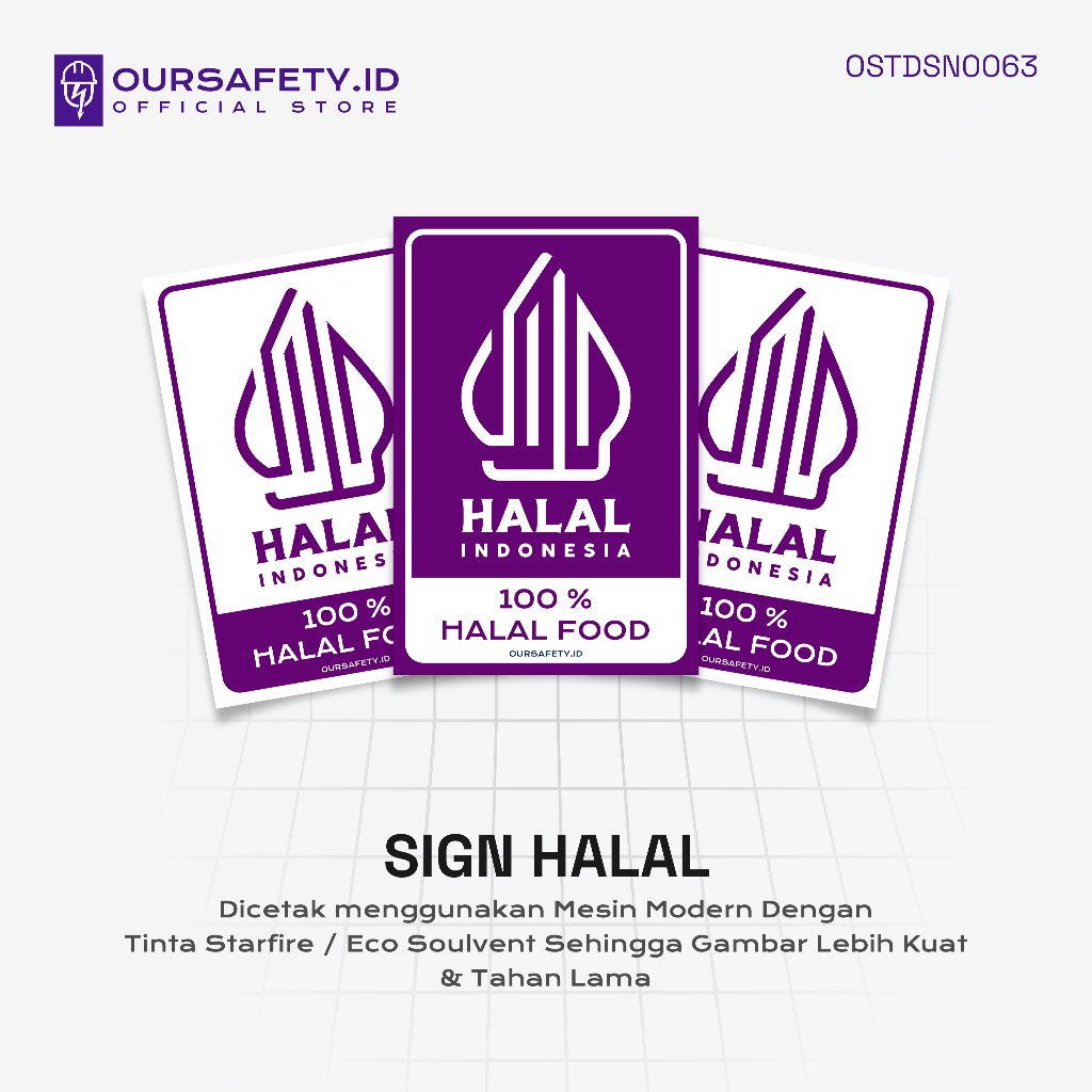 

Stiker Label Halal Food Indonesia | PREMIUM - OURSAFETY.ID