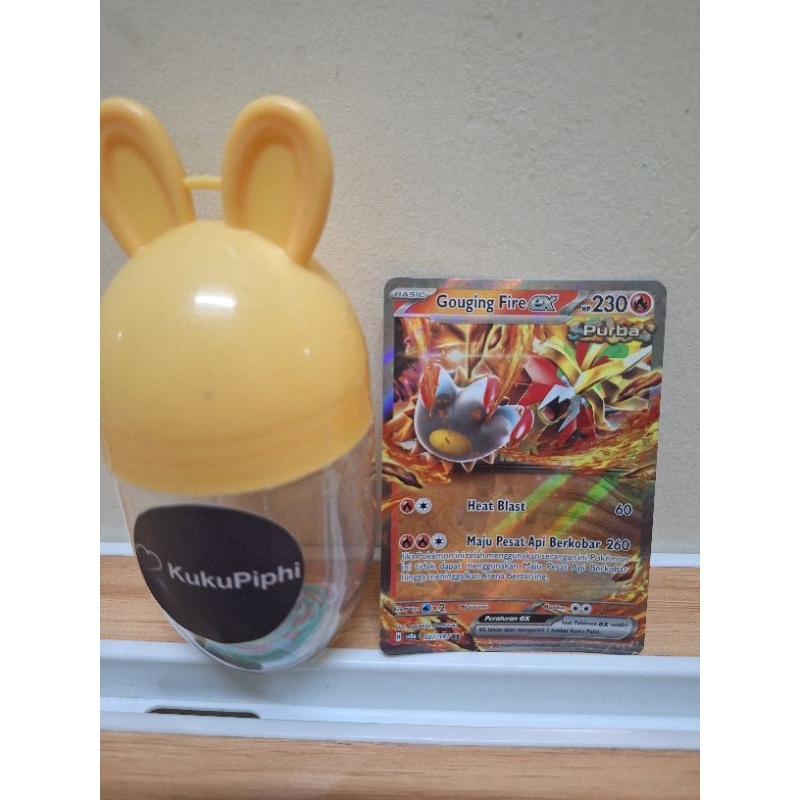 Gouging Fire EX RR Kartu Pokemon sv8a 027/187