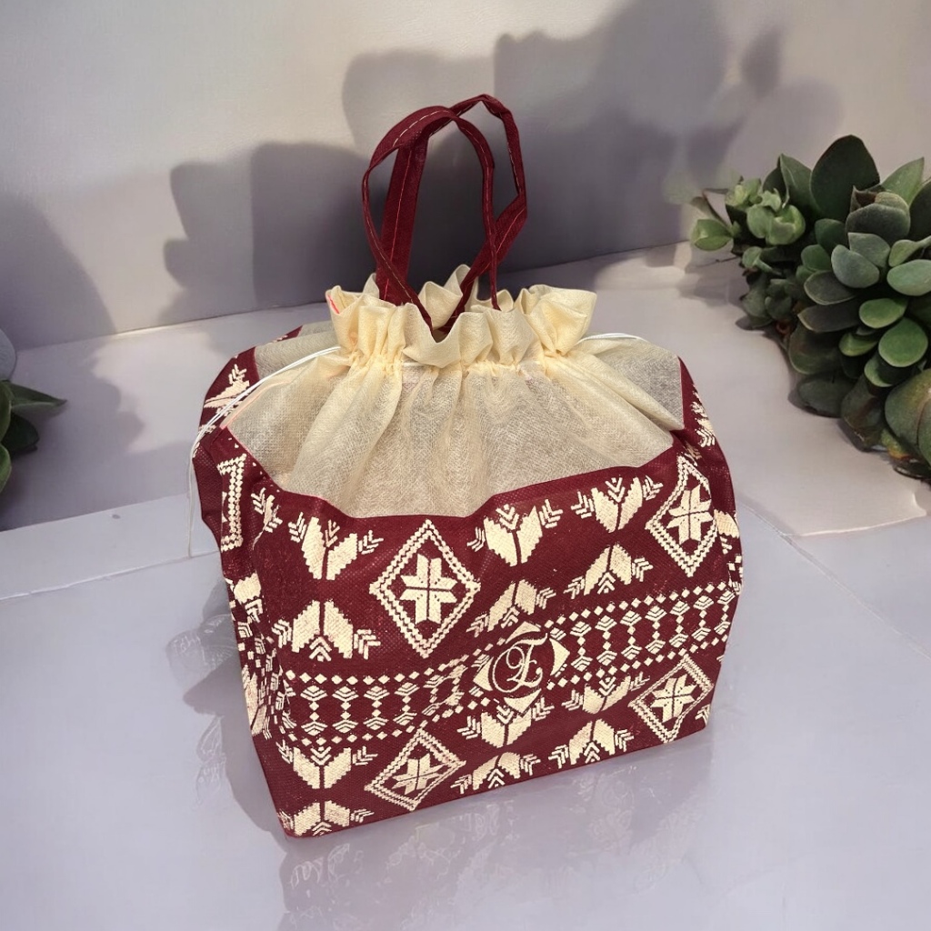 

(60 Pcs) Tas Hajatan Serut Batik Nusantara 22x22 cm