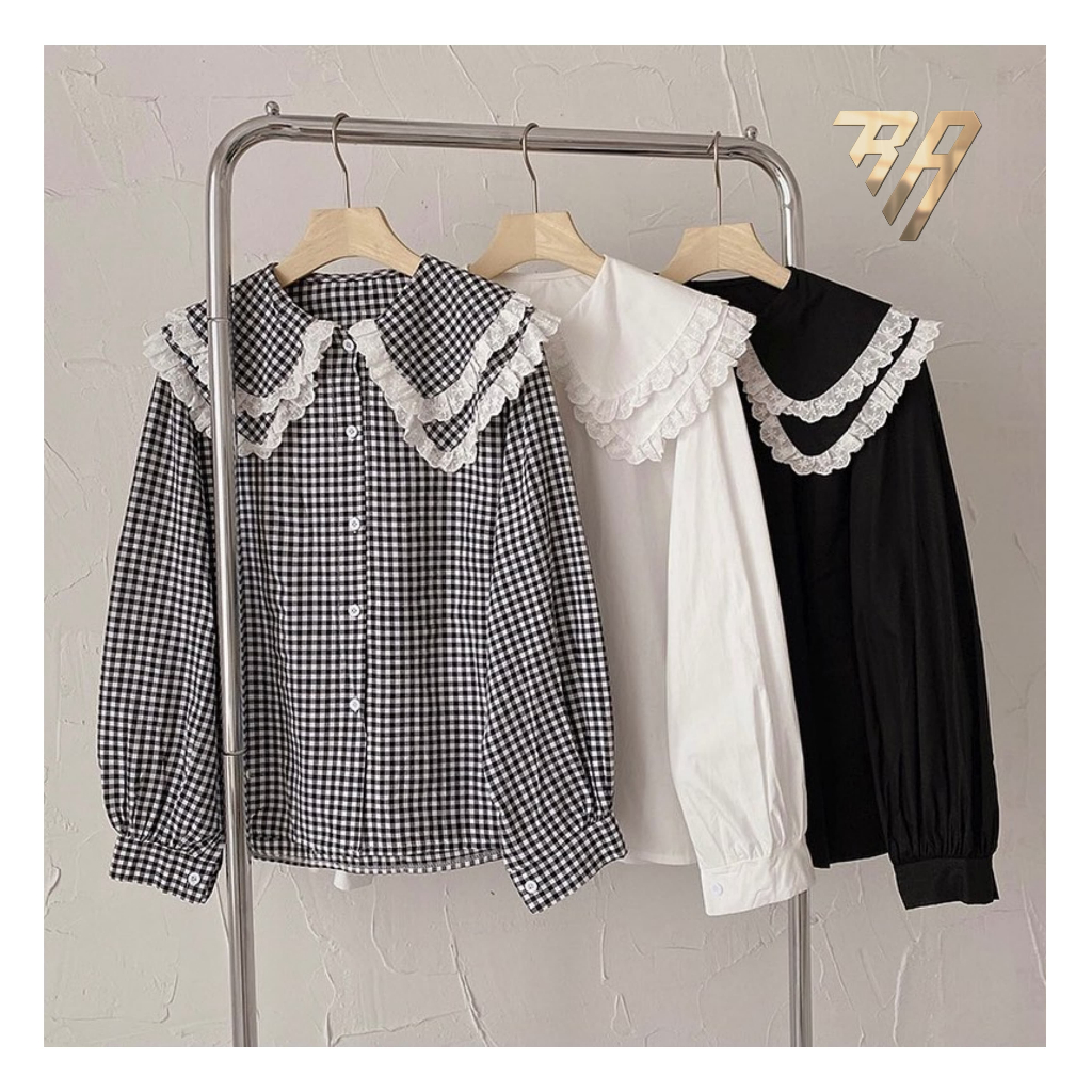HILINA SHIRT- blouse korea / korean style / daily blouse / blouse hits / grosir blouse