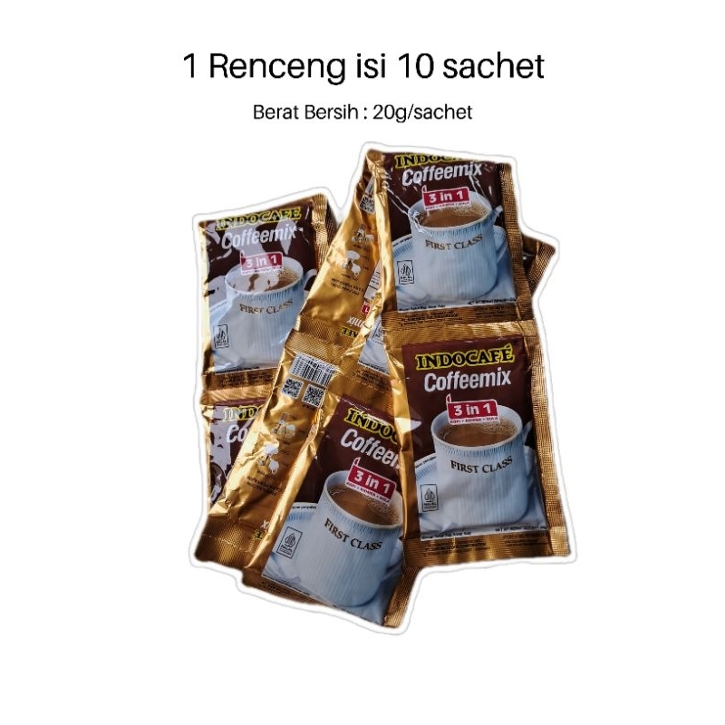 

Kopi Indocafe Coffemix 1 renceng 10 sachet