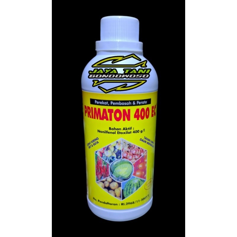 Perekat Primaton, Bahan aktif : Nonilfenol Etoxilat 400 g/l isi 500 ml