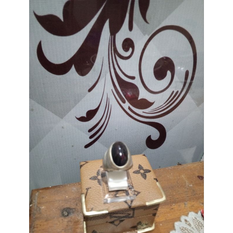 batu kalimaya black oval