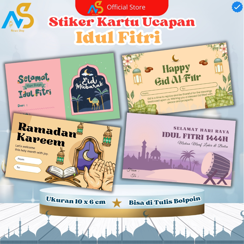 

[PER PCS] Kartu ucapan ramadhan - Stiker Ucapan Lebaran Idul Fitri - Ramadhan Greeting Cards Ramadhan - Stiker Ucapan Lebaran - Stiker Idul Fitr - KARTU UCAPAN IDUL FITRI - GREETING CARD IDUL FITRI -STIKER GIFT - GIFT CARD IDUL FITRI - KARTU UCAPA