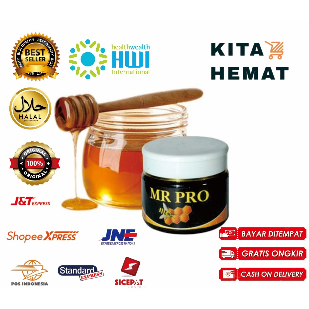

MR PRO HWI ORI / Madu Penambah Berat Badan dari propolis & Royal Jelly