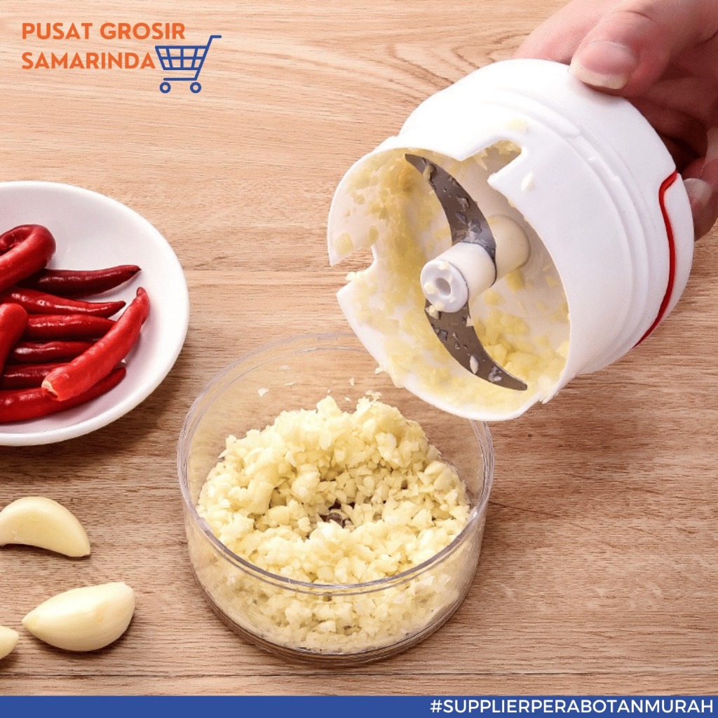 PGS Mini Food Chopper Blender Kecil - Portable Blender Manual Tarik