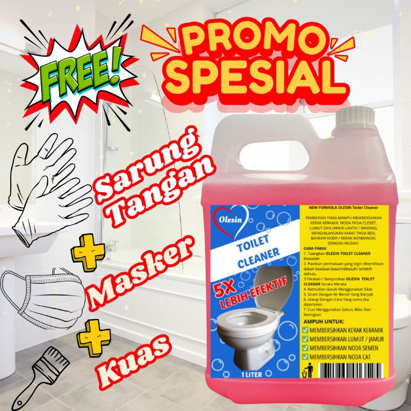 Toilet Cleaner Pink Pembersih Kerak Keramik Dinding Lantai Kamar Mandi Penghilang Jamur Dan Lumut