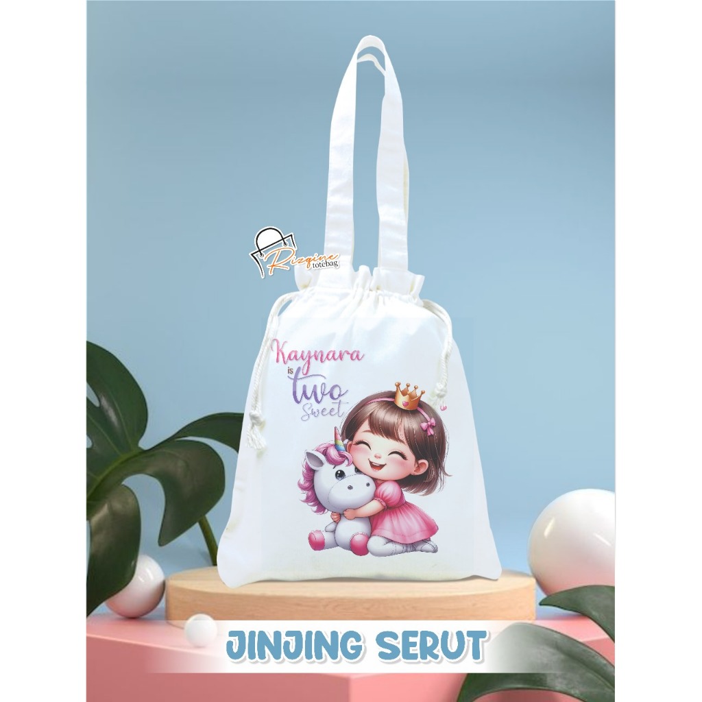 

tas serut / hampers / totebag / souvenir / tas ulang tahun / uk 25x30