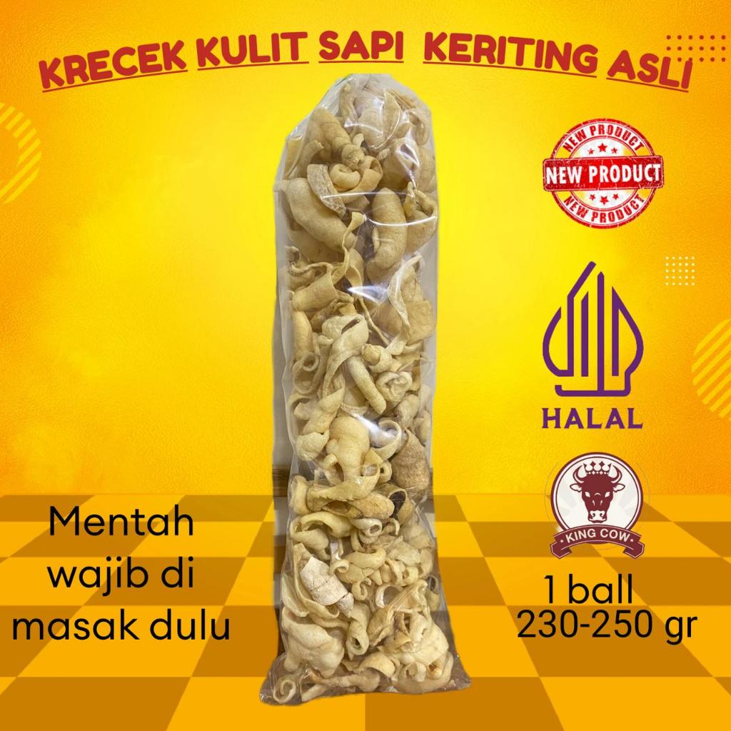 

Krecek Kulit Sapi Keriting Asli Halal, 1 bal kenyal kenyil foof lezat
