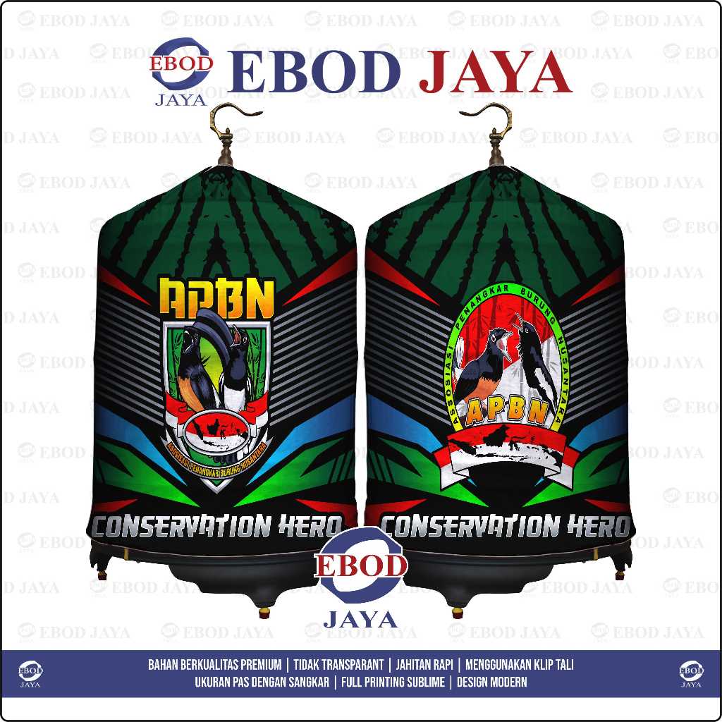 KERODONG FULL PRINTING SANGKAR MURAI - APBN HIJAU