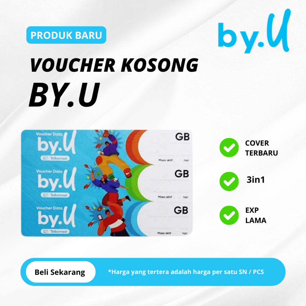 Voucher By.u Kosongan-VCR By.u Bahan Inject