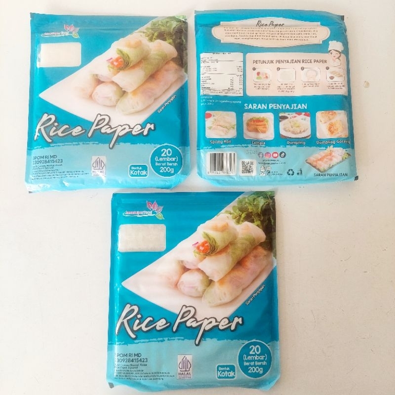 

Rice Paper isi 20 kotak (200 gr)