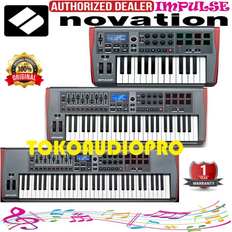 Novation Impulse Midi Keyboard Controller Midi Keyboard
