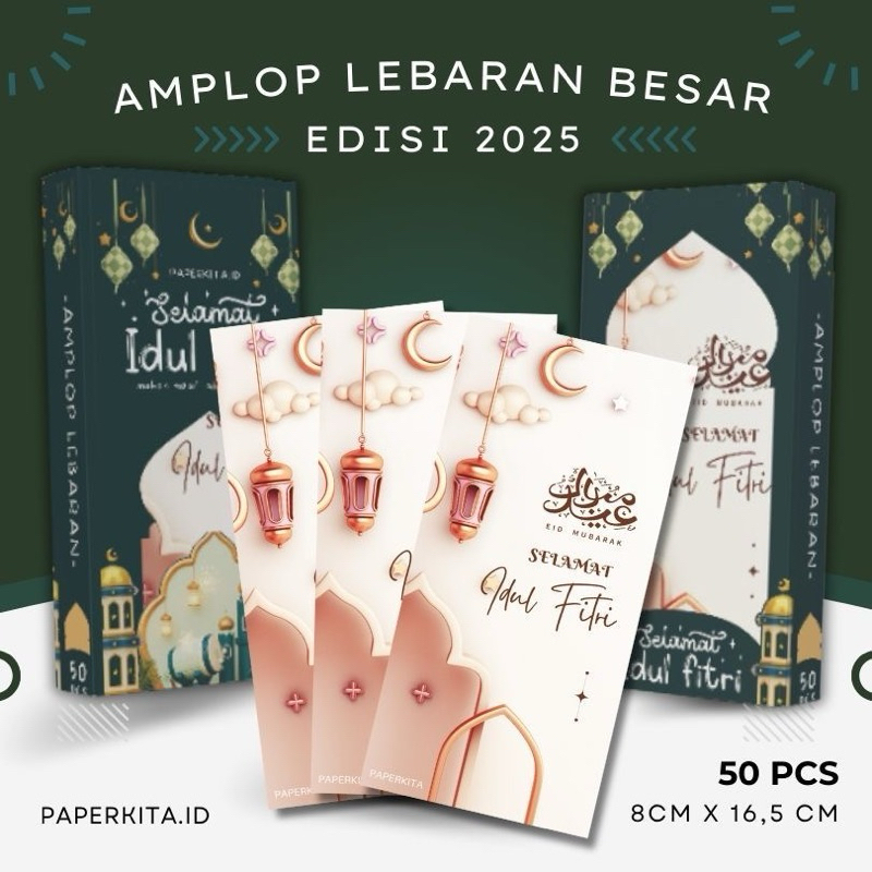 

AMPLOP LEBARAN / IDUL FITRI 2025 (UKURAN L)