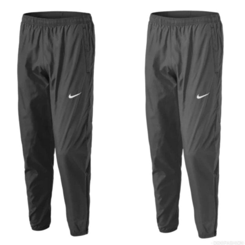 Celana Training Polos Original Murah Branded Nike Warna Abu Gelap dan Hitam Celana Olahraga Running 