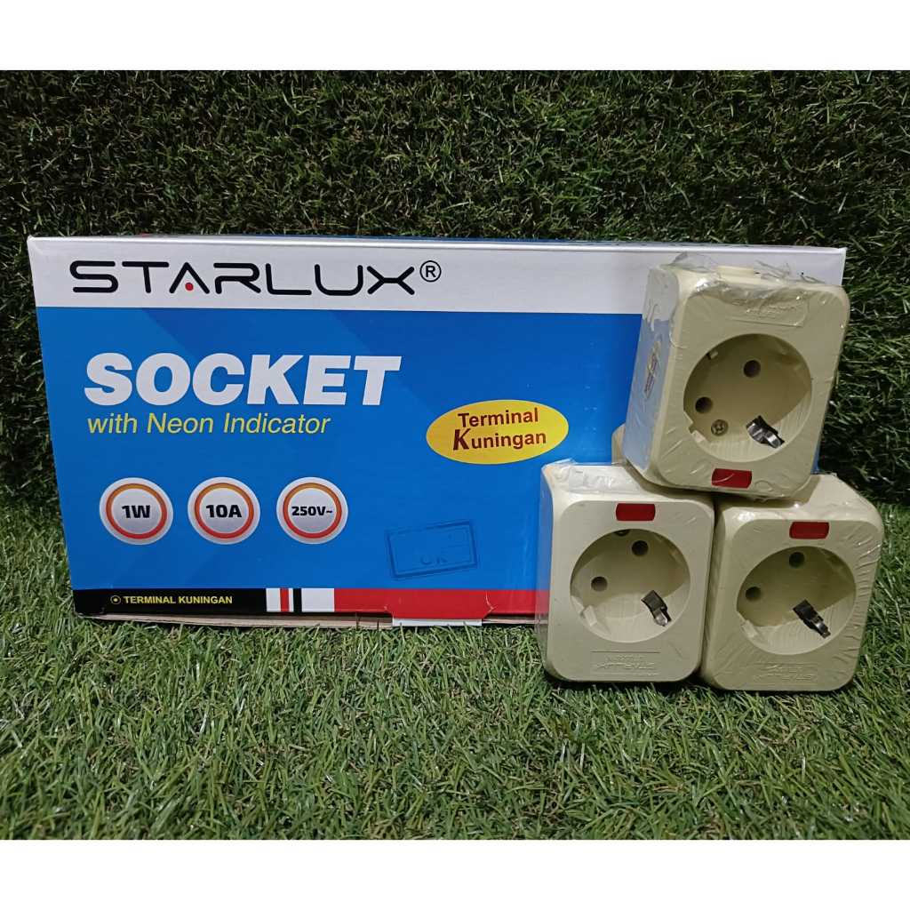 STOP KONTAK 1 LUBANG / COLOKAN LISTRIK / MERK STARLUX