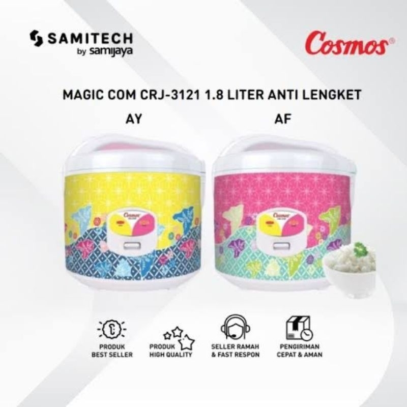 Cosmos Magic Com CRJ-3211.8 Liter Anti Lengket