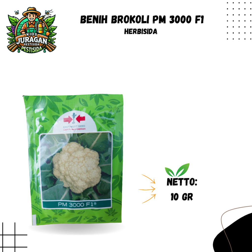 BENIH BROKOLI PM 3000 F1 10GRAM PANAH MERAH