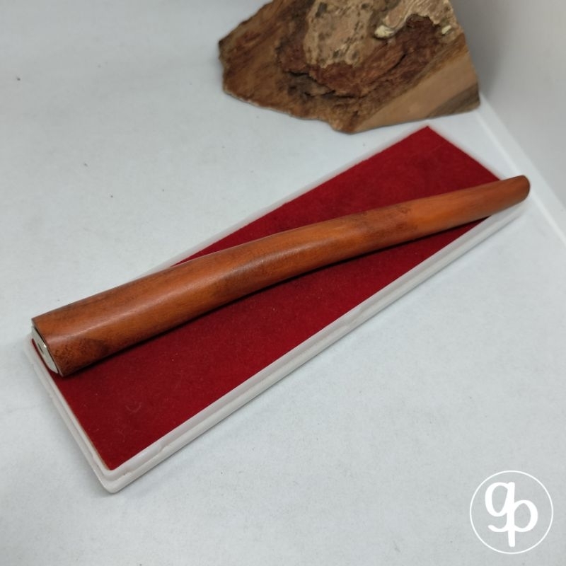 Pipa once / once cangklong / pipa rokok / padutan kayu bajakah kayu secang model lengkung