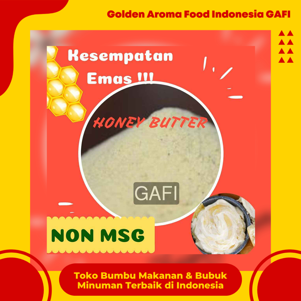 

Bumbu Tabur NON MSG Honey Butter 1 Kg Enak Murah Bubuk Tabur Rasa Honey Butter Halal NO MSG