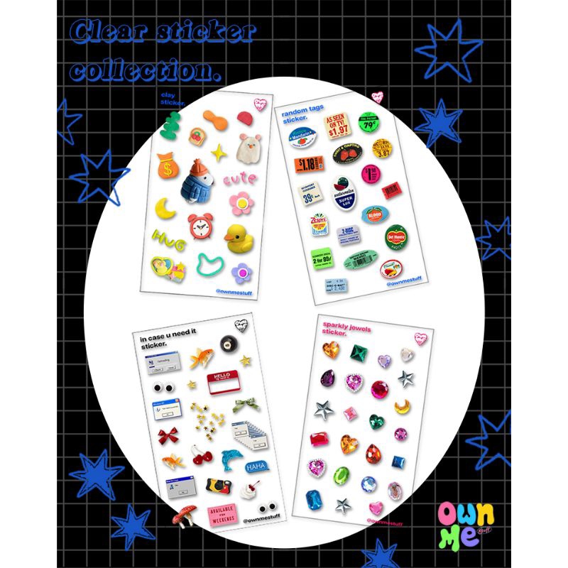 

Own Me Clear Sticker Collection