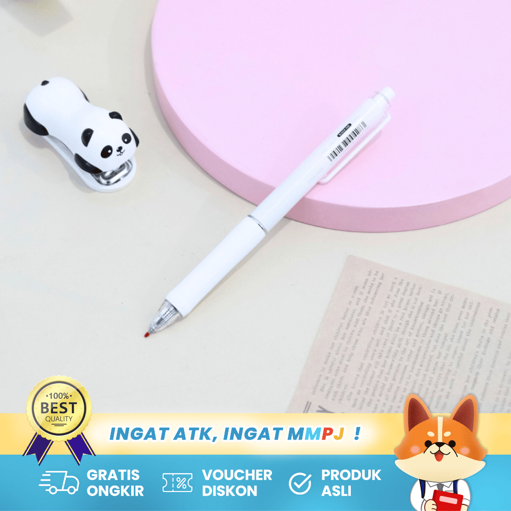 

Bantex Gel Pen 0.5mm - Pulpen Gel Tinta Hitam Nyaman Digunakan Cepat Kering BG1105