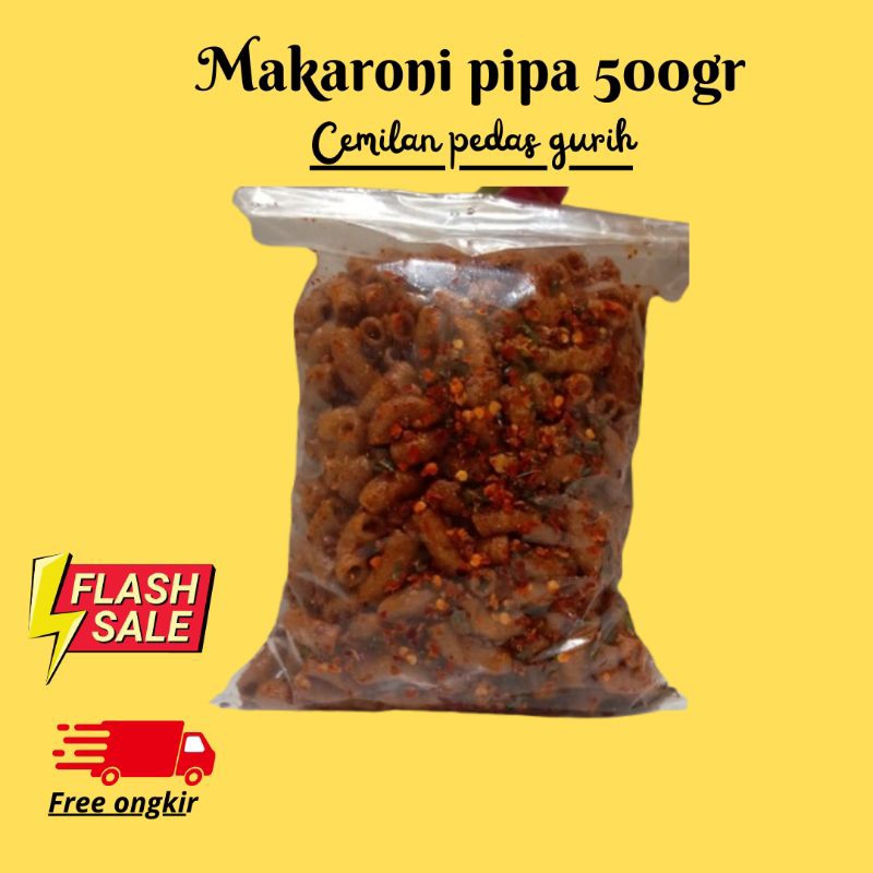 

MAKARONI BANTET / MAKRONI CIKRUH PEDAS GURIH DAUN JERUK - 500 GRAM ( Happy Snack Kriuk )