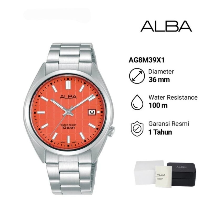 Jam Tangan Wanita Alba AG8M39X1 Original Garansi Resmi