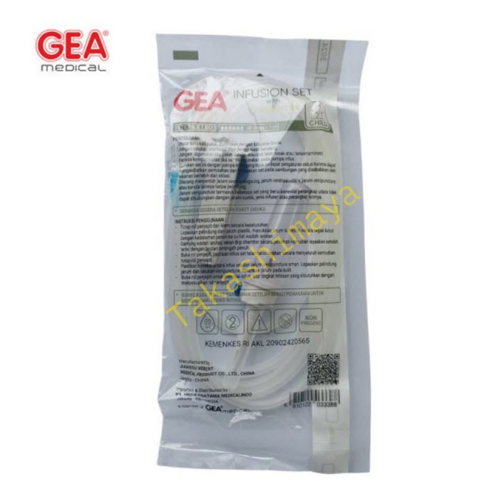 Selang Infus Set Disposable Infusion Set With Y-Connector GEA