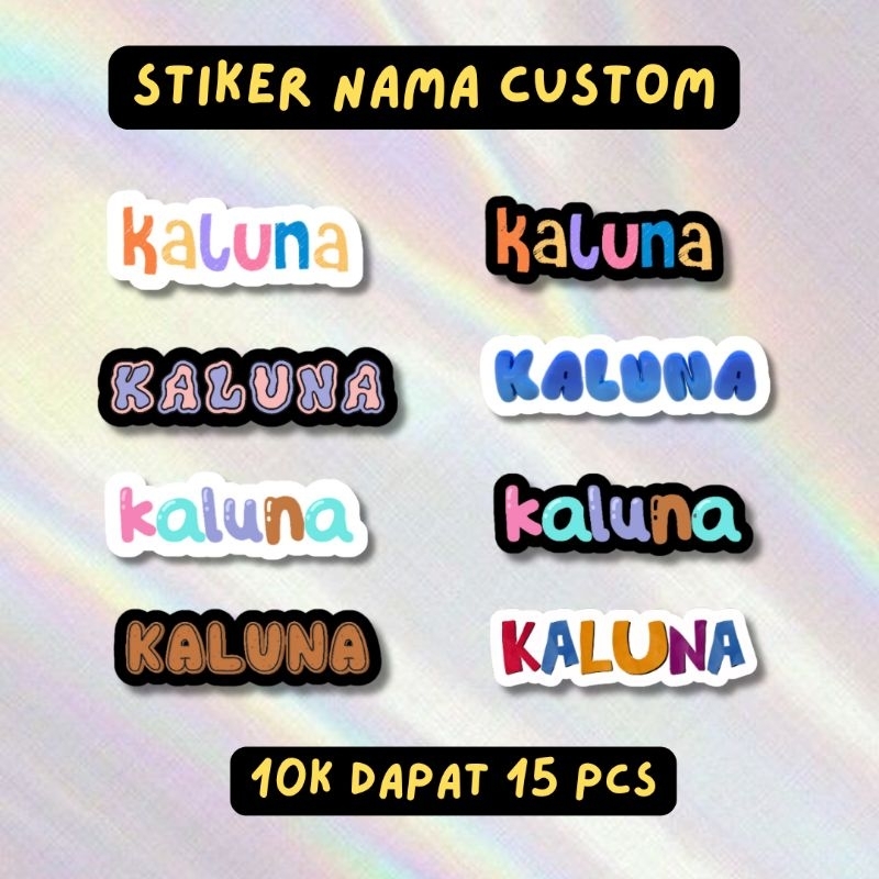 

Cetakyok - Cetak Stiker Nama Polos Custom (Tidak PO)
